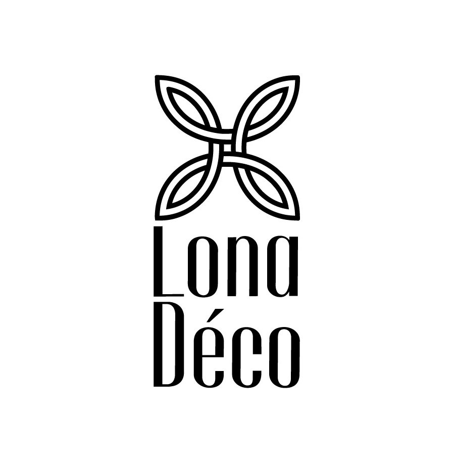 Identité visuelle Lona Déco, logo dessiné par Julien Regul